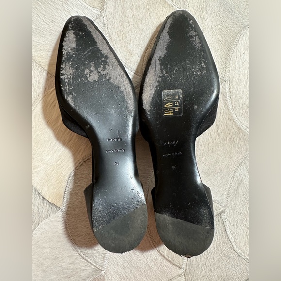 Toteme women’s black flats T strap Faille size 36 - Picture 4 of 7